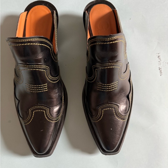 Embroidered western mules GANNI size 39 (US 8) - Picture 2 of 4